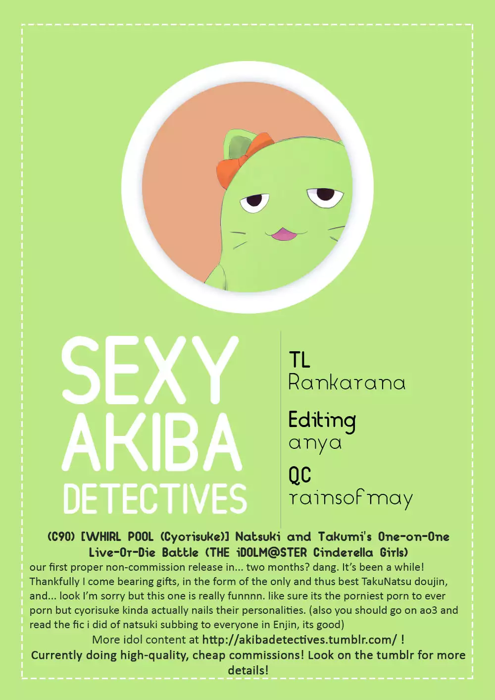 Natsuki and Takumi's One-on-One Live-Or-Die Battle