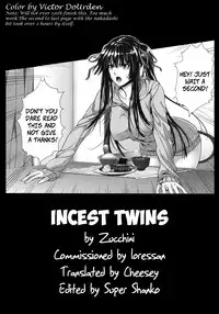 [Zucchini] Soukan Twins | Incest Twins (Boku wa Kanojo no Marmot!) [English] {cheesey}