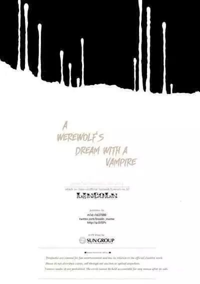 A Werewolf’s Dream with a Vampire