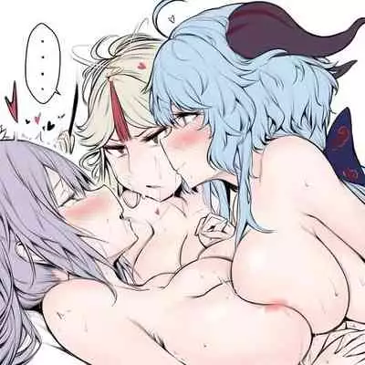 [YuriWhale] Ningguang × Keging x Ganyu Swift (Genshin Impact)