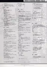 CROSS†CHANNEL Official Setting Materials