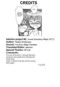 [Haduki Shishimaru] Sweet Strawberry Magic ACT.1&2 (English)
