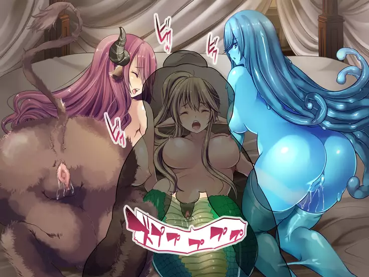 Sannin no Dosukebe Monster Maid-tachi ni Nakadashi Shimakutta Kekka...