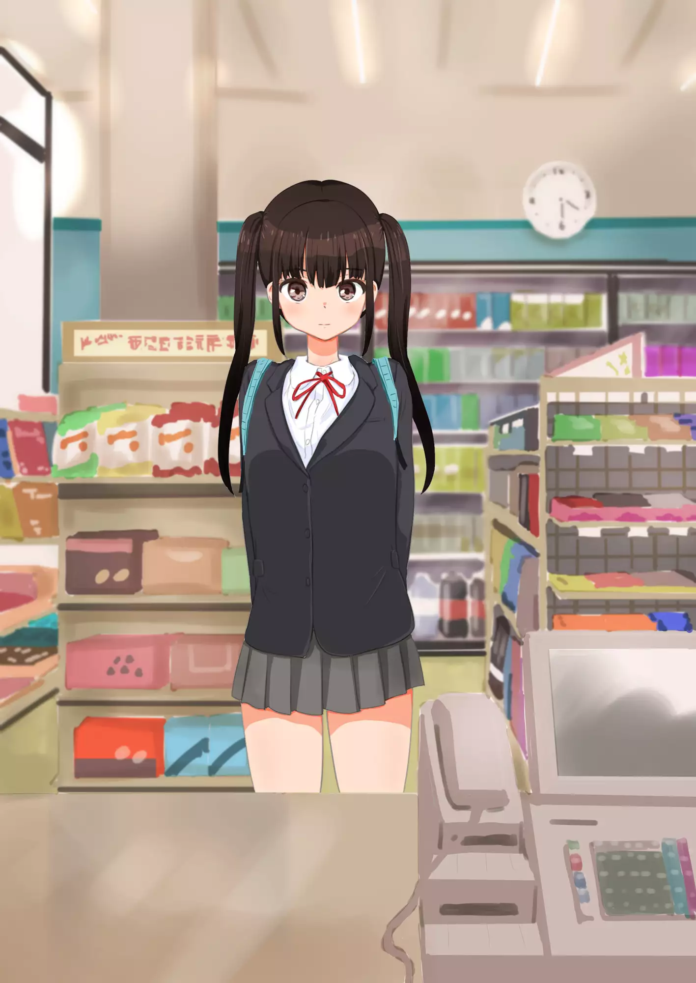 Manbiki Shoujo o Odoshite Sefure ni Shite Mita