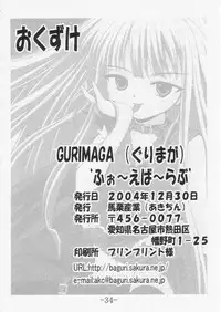 (C67) [Baguri Sangyou (Akichin)] GURIMAGA For~Ever~Love (Mahou Sensei Negima!)