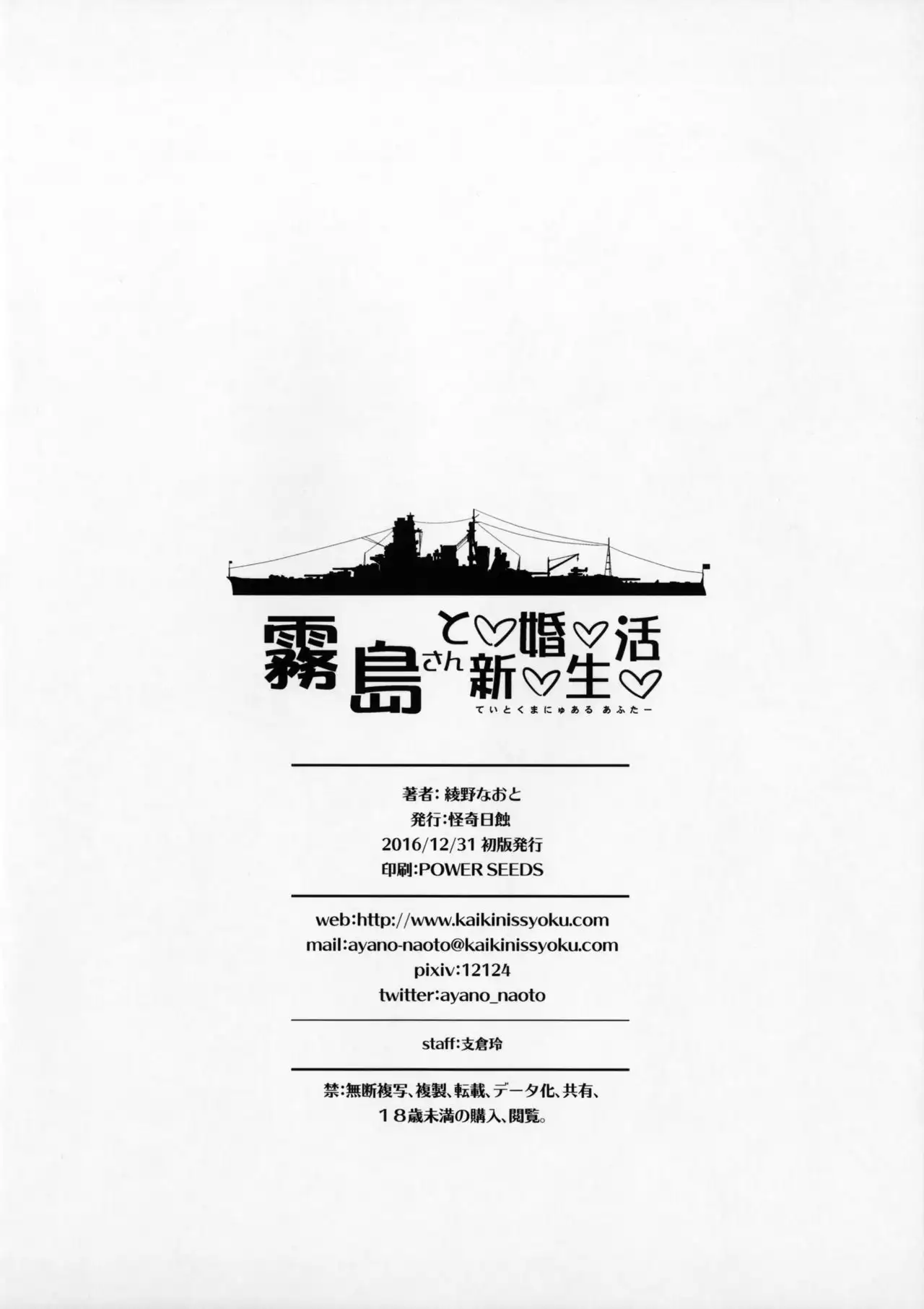 Kirishima San To Shinkon Seikatsu　Teitoku Manual After