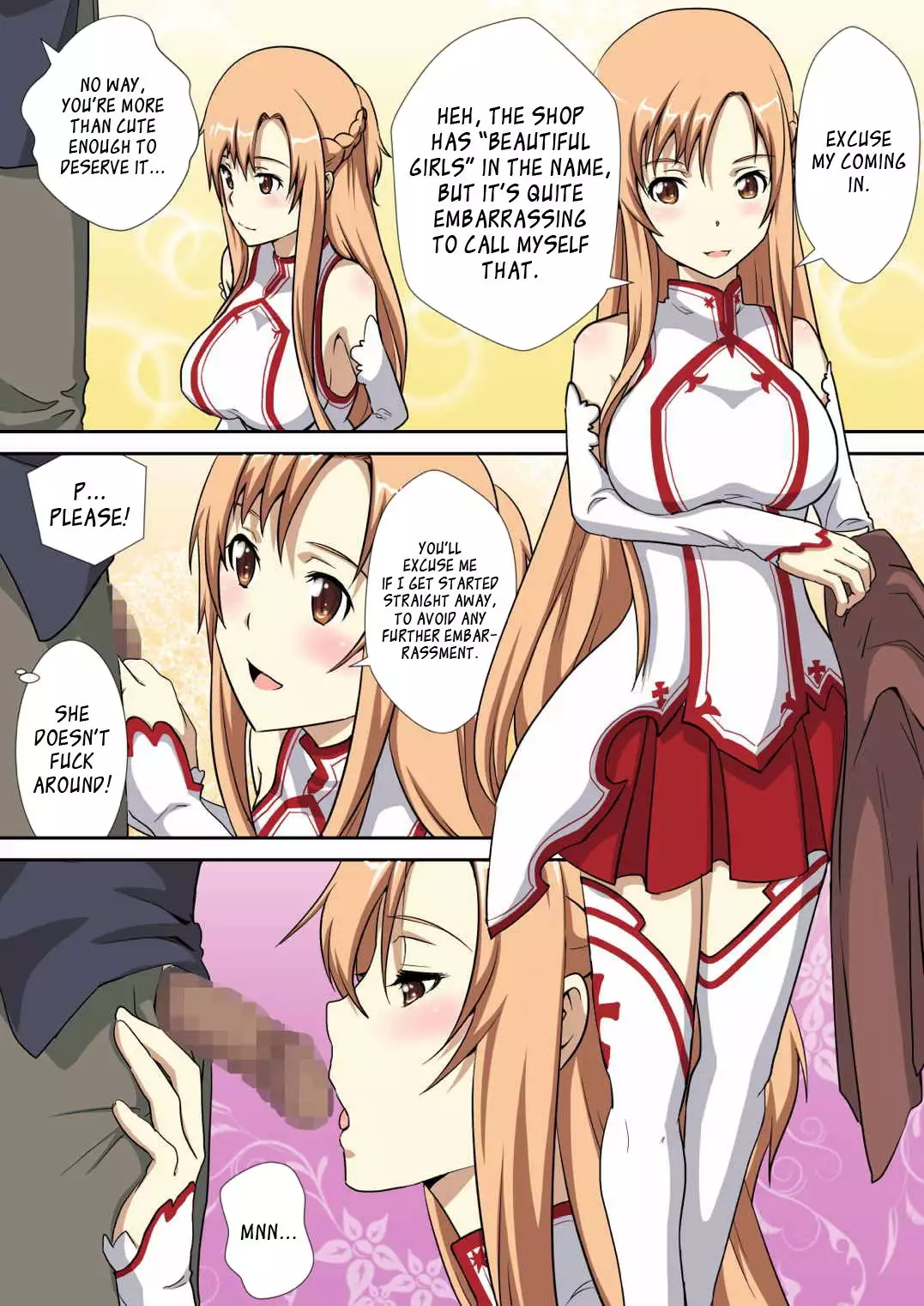 Asuna, the Escort from the Beautiful Girls Walkthrough Company