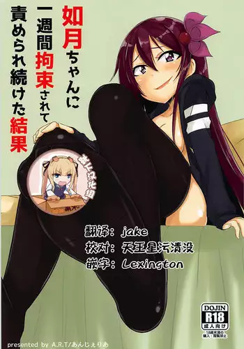 (C94) [A.R.T (Annjeria)] Kisaragi-chan ni Isshuukan Kousoku Sarete Semerare Tsuzuketa Kekka (Kantai Collection -KanColle-) [Chinese] [?????]