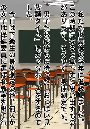 Joshi dake Hadaka ni Sareta Shintai Sokutei