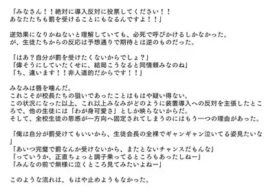 裏切られた生徒会長 強制お仕置きショー