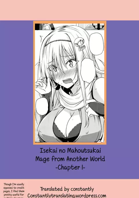 Isekai no Mahoutsukai - Mage From Another World Ch. 1