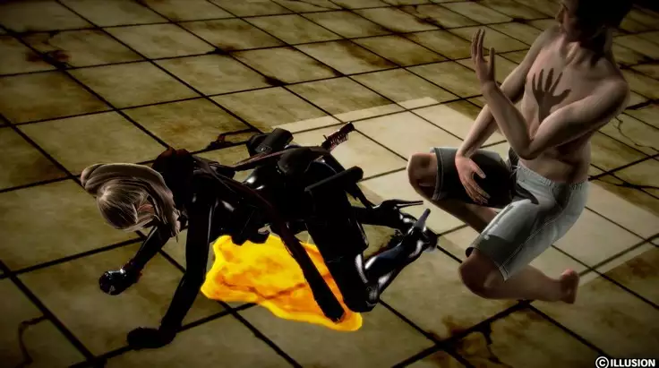 Female Spy Force Fight