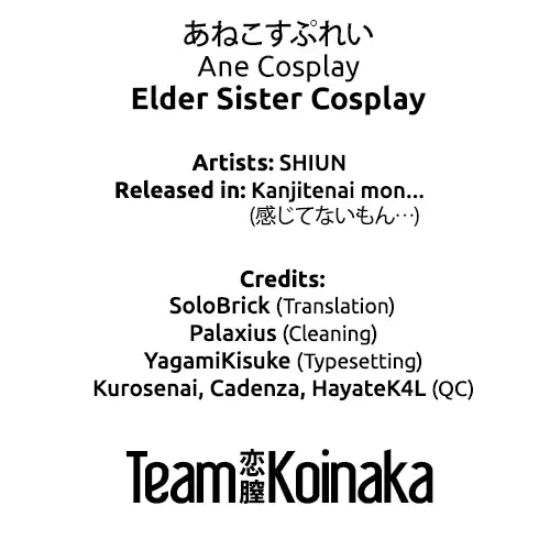Ane Cosplay | Elder Sister Cosplay